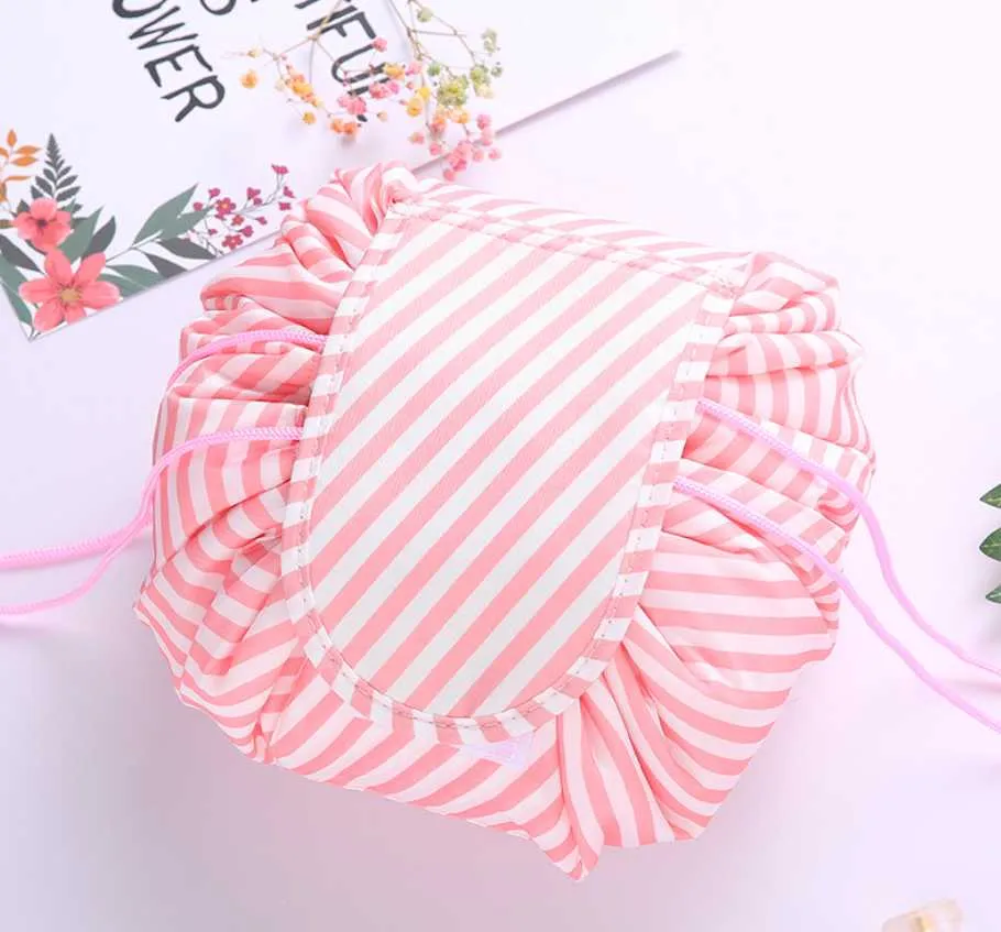Lazy drawstring quick makeup bag outlet