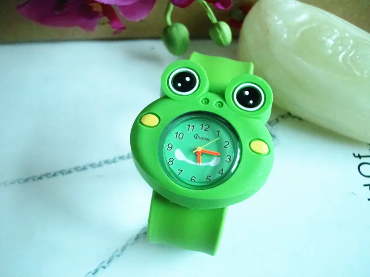 Kinderen kijken naar Girl Boy Cartoon Brid Slap Baby Pols Watch Silicone Jelly Children Sports Watch2324142