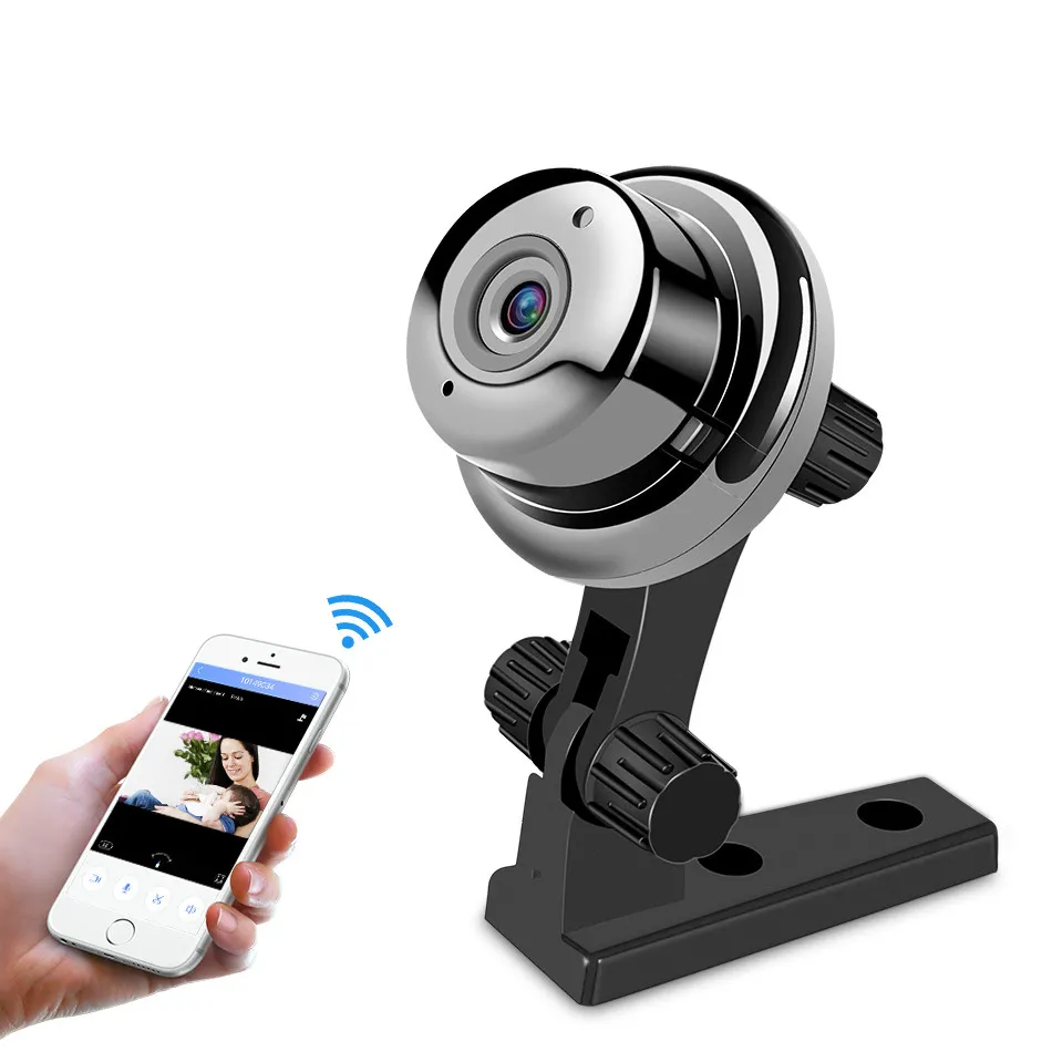 Mini Fisheye IP Camera 720P Day Night Vision 360 CCTV Camera Panorama Video Surveillance Home Security Wi-Fi Baby Monitor