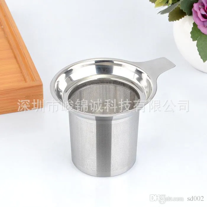 Passoire en acier inoxydable avec poignée filtre infuseur de feuilles de thé à café facile à nettoyer tamis à thé en maille 6 5jj ff