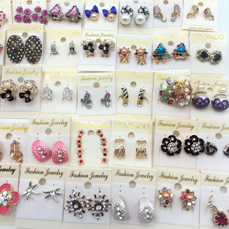 New Design Square Glitter Sweet Earring Stud Party Cute Elegant Hot Selling Crystal Rhinestone Accessories Gifts Wholesale Pairs