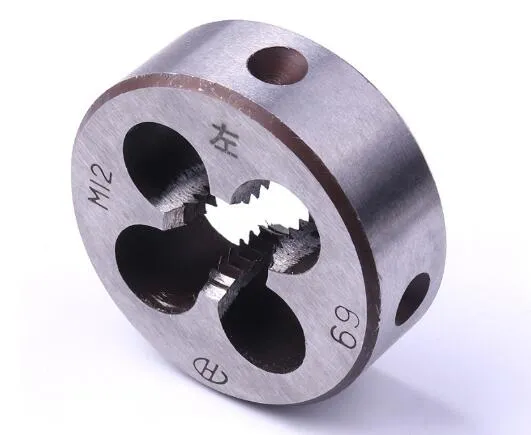 Ny Metric Threading Die Alloy Steel Mini Round Die Left Dys från M3-M20 Trådverktyg för DIY Mold Machine Litet arbetsstycke