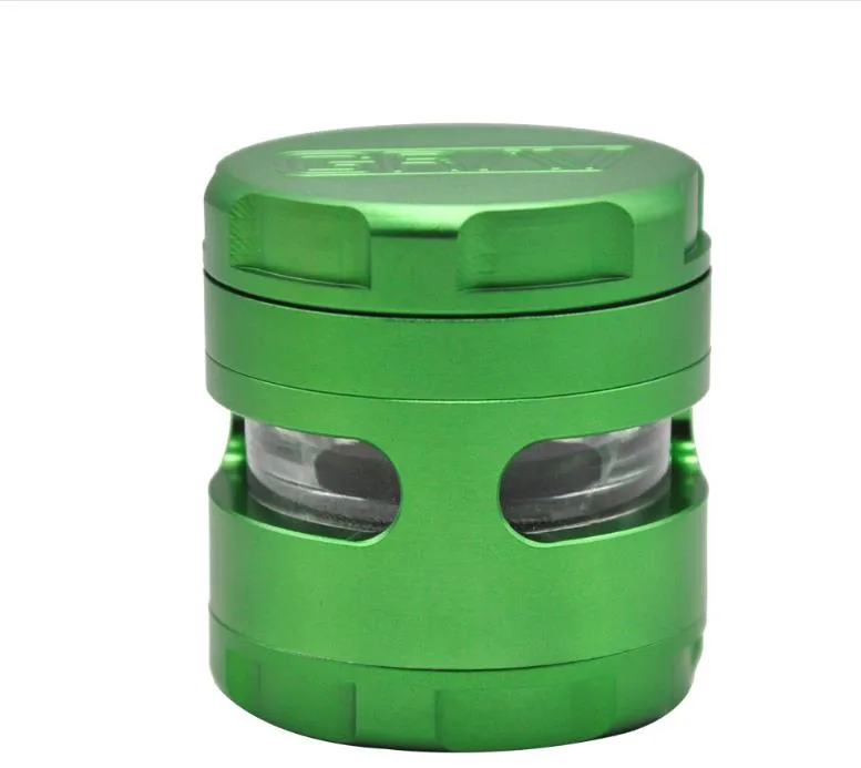 New 61MM five layer smog mill aluminum alloy grinder three layer fume grinder