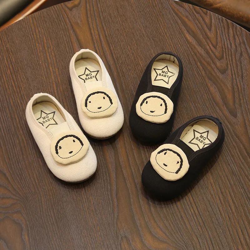 Baby Kids Shoes Fashion Hot Sale Children Sneakers Boys Girls Simple Canvas Soft Bottom Breathable Leisure Shoes Kids Running Sport Shoes