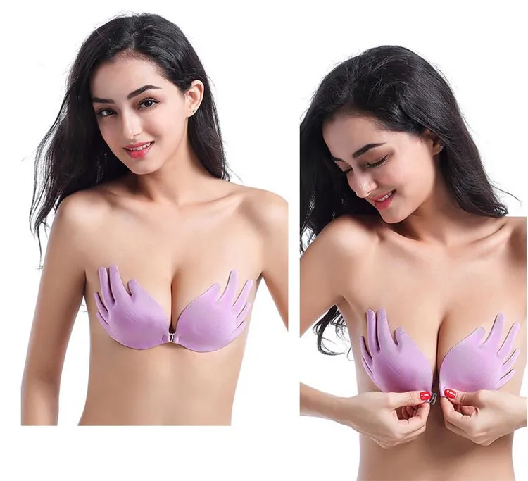 Women's Adhesive Silicone Strapless Backless Invisible Push Up Bras