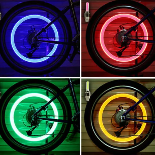 Luces LED Para Bicicleta Rueda Neum tico V lvula De Bicicleta Luz