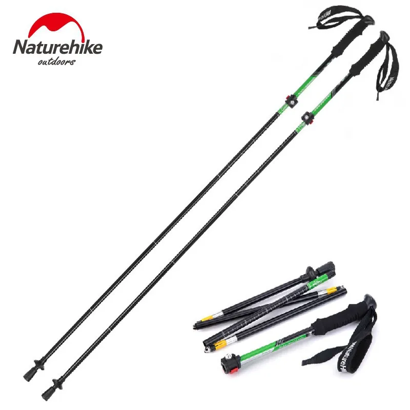 NatureHike Outdoor Ultra-Light EVA Handle 5-sectie Verstelbare stokken Wandelstokken Alpenstock 1pc