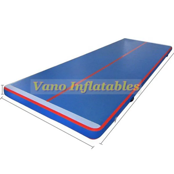 Tapis d'air pour la gymnastique 4x1x0.2m Air Track gonflable pour usage domestique, plage, parc et eau avec pompe