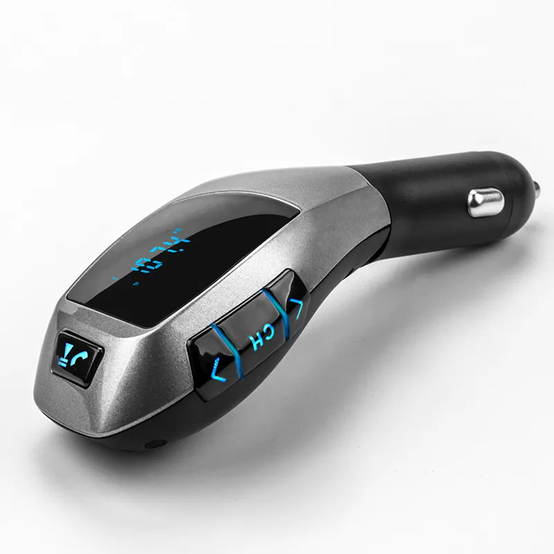 Руки Bluetooth Car Kit Беспроводной FM -передатчик радиодаптер FM Modulator Mp3 -плеер TF Card USB CAR LIGHER Charger187U