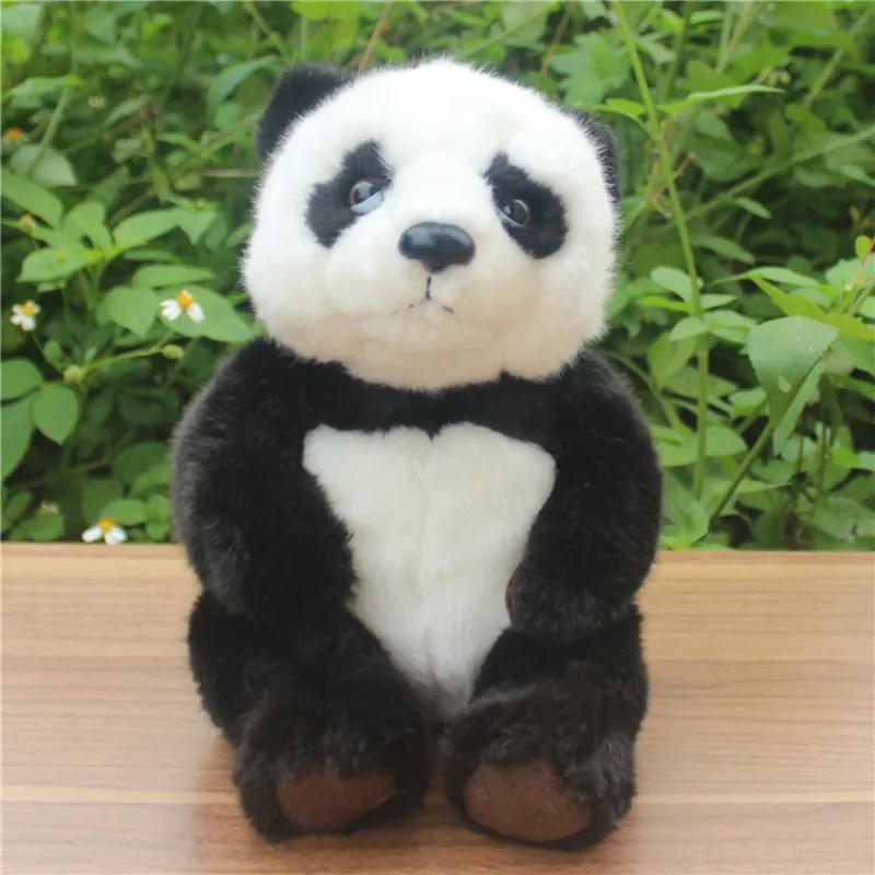 Panda de pelúcia bonito brinquedos de simulação de pelúcia animal macio  boneca realista panda abraço pequeno panda crianças brinquedos de presente  das crianças - AliExpress