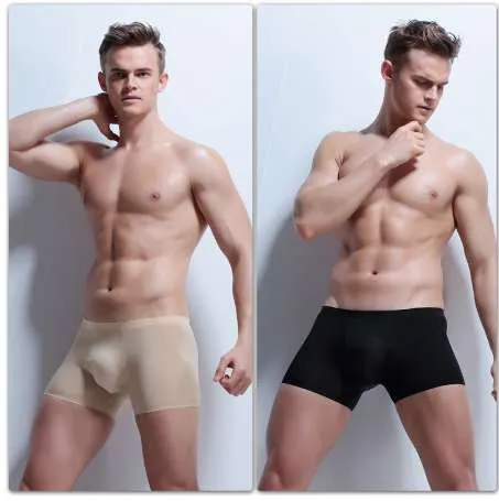 Mens Sexy Boxer Briefs, Transparent Low Waist Underwear, See Through Ice  Silk Cuecas Boxers, 3XL From Malec, $1,027.9