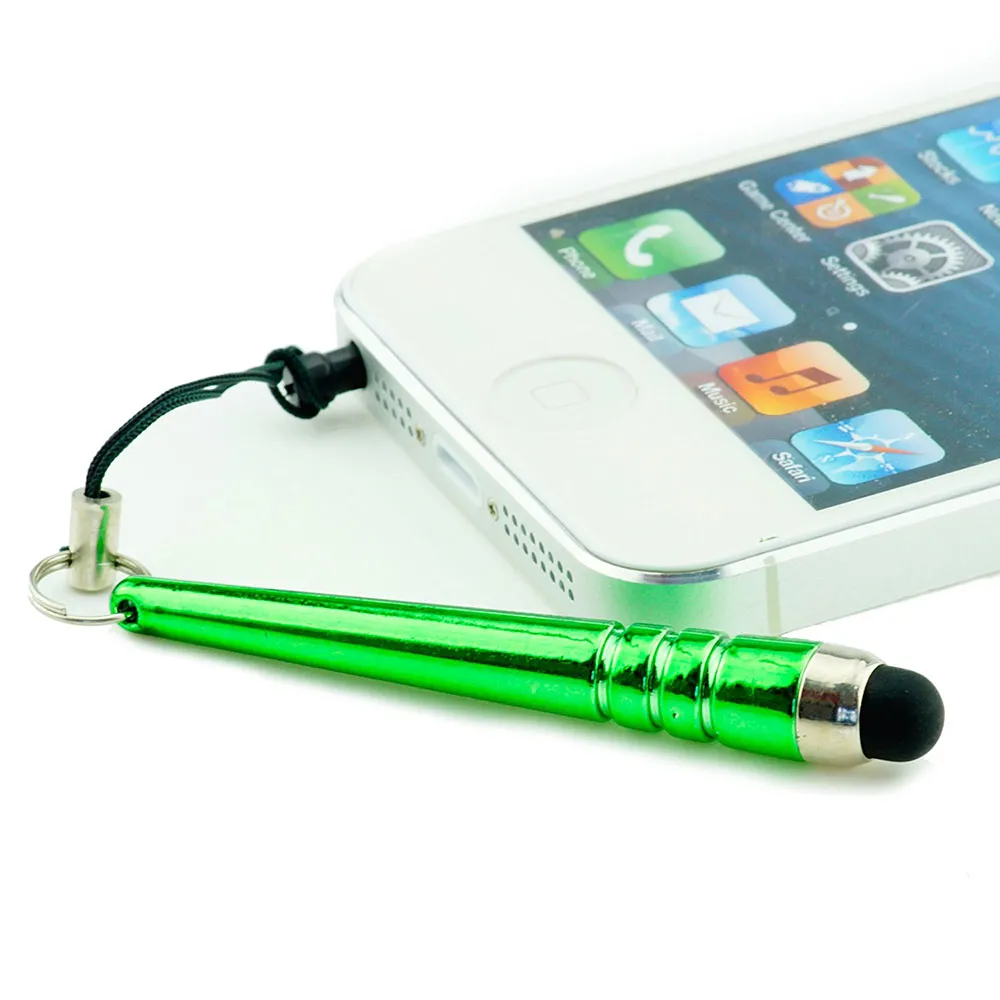 Baseball Bar Stylus Capacitive Stylus Touch Pen Dust Cap för iPhone 4 5 iPad 3.5mm Plug Mobile Phone