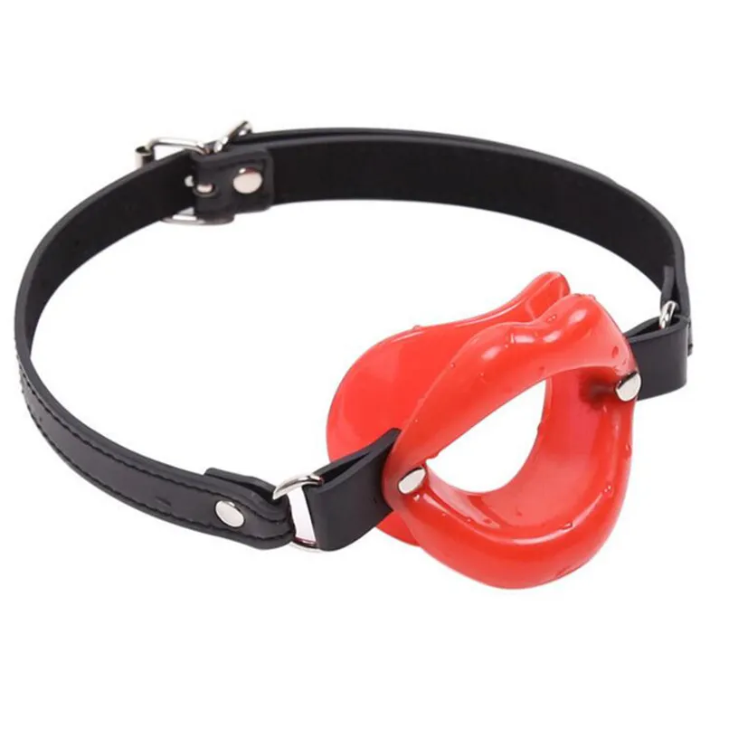 PU Leather Strap Rubber Lips Shaped O Ring Mouth Gag... From Zhengrui09,  $3.12 | DHgate.Com