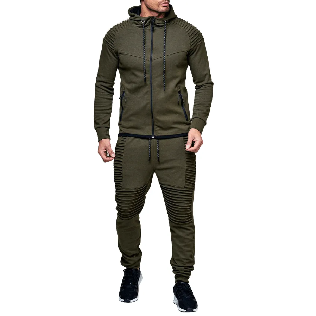 Casual Brand Winter Sets Long Sleeve Hoodies + Pants Men Tracksuits Sweatshirts Sweatpants Casual Sportswear Trousers Plus Size