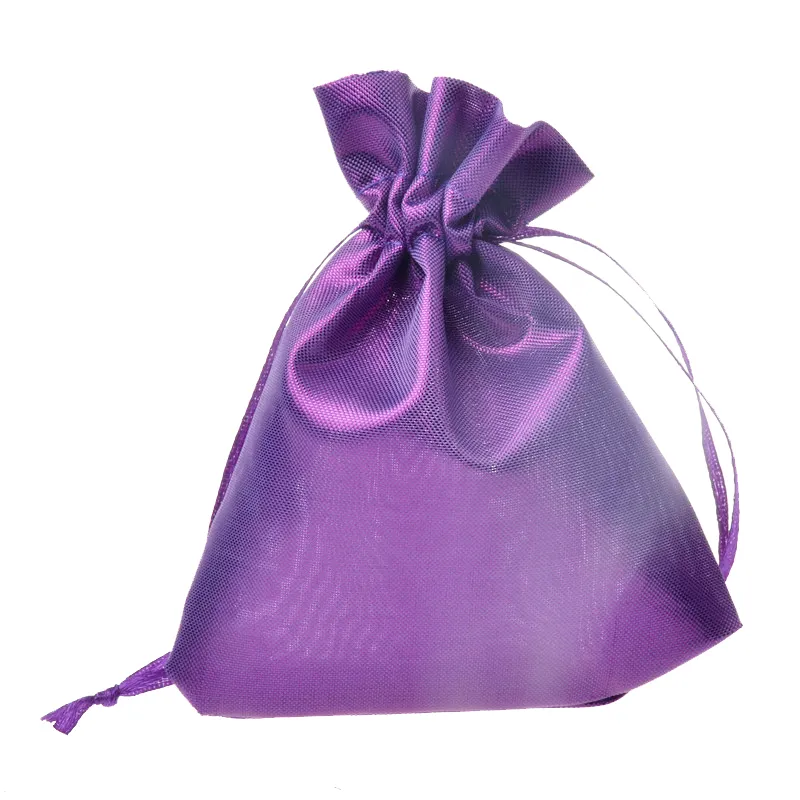 lot 1012cm es Drawstring Satin Wedding Bag Bag Bouch Bolsas de joyería de navidad Bolsa de Reg9665814