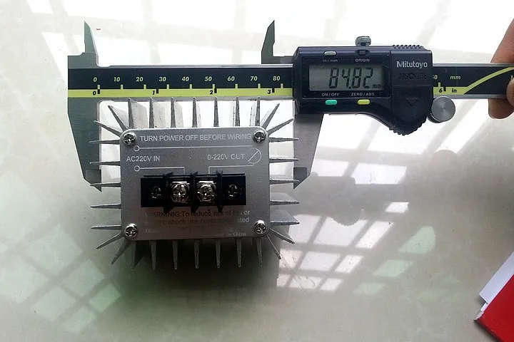 Elektronisk spänningsregulator med hög effekt 5000W 220V 30A Regulator SCR för dimma termostat + utstrålande aluminiumskal