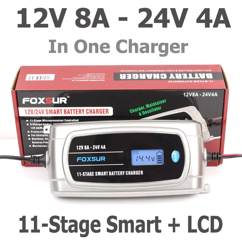 Chargeur de batterie intelligent 12V - 8A