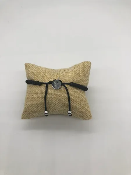 Браслет-подвеска плетеный из черного воска с черепом из нержавеющей стали, браслет для женщин или мужчин, бижутерия Demon818