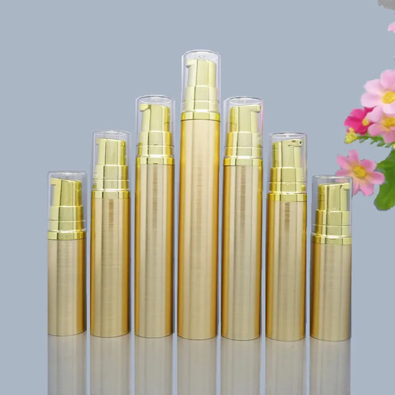 5/10/15/20ml plastic Vacuum Pump Bottle Eye Cream Liquid Foundation Empty Cosmetic Containers F908