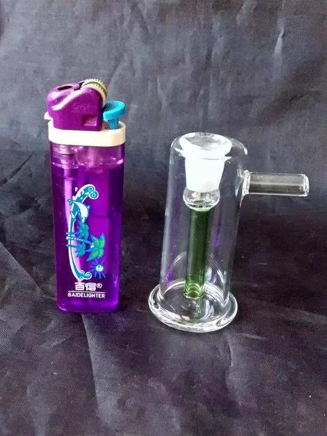 Mini bouteille d'eau en verre à rayures classiques, accessoires pour bongs en verre