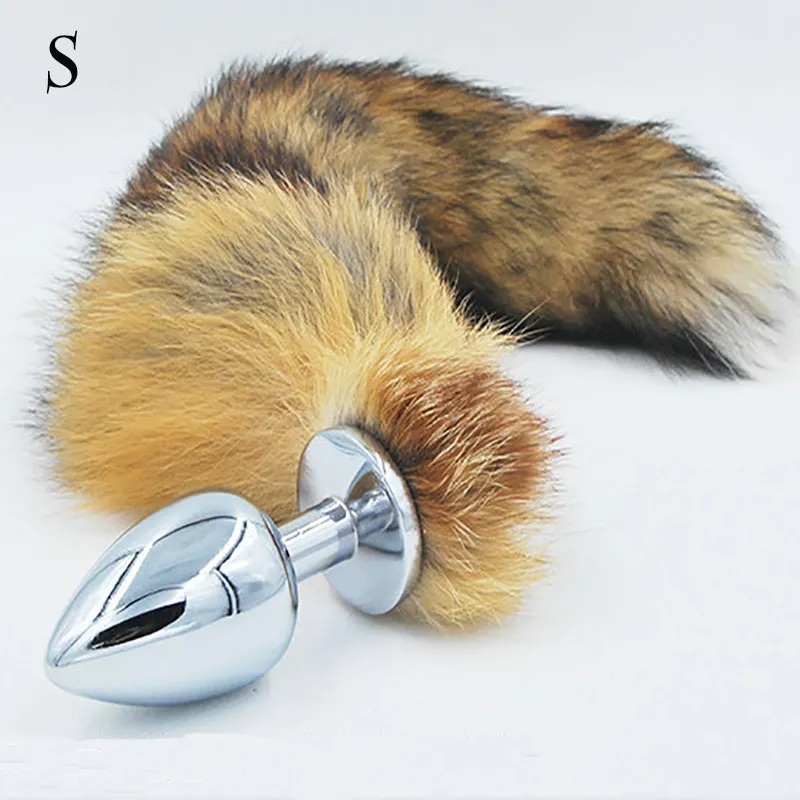 Metal dog tail anal plug with ceramic fox tail for adult female use from  Dhgate Anal Toys - price 17.57