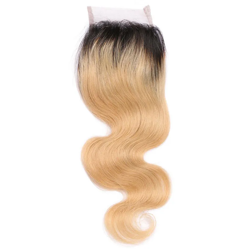 1B 27 Miod Blonde Ombre Virgin Peruvian Human Hair Pakiety zajmują