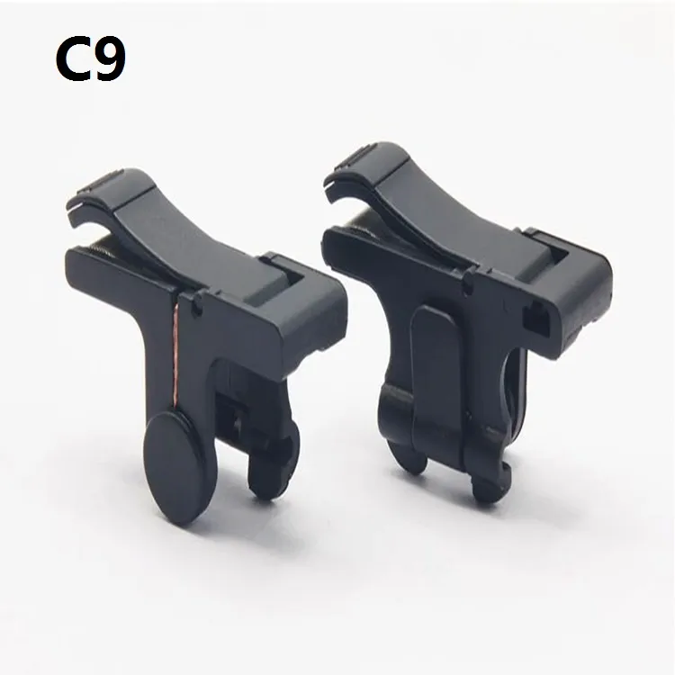 C9 E9 S4 D9 1 Par Mobile Fire Button AIM Key för PUBG Game Regler för överlevnad Gaming Trigger L1R1 Shooter Controller 50Pair / Lot