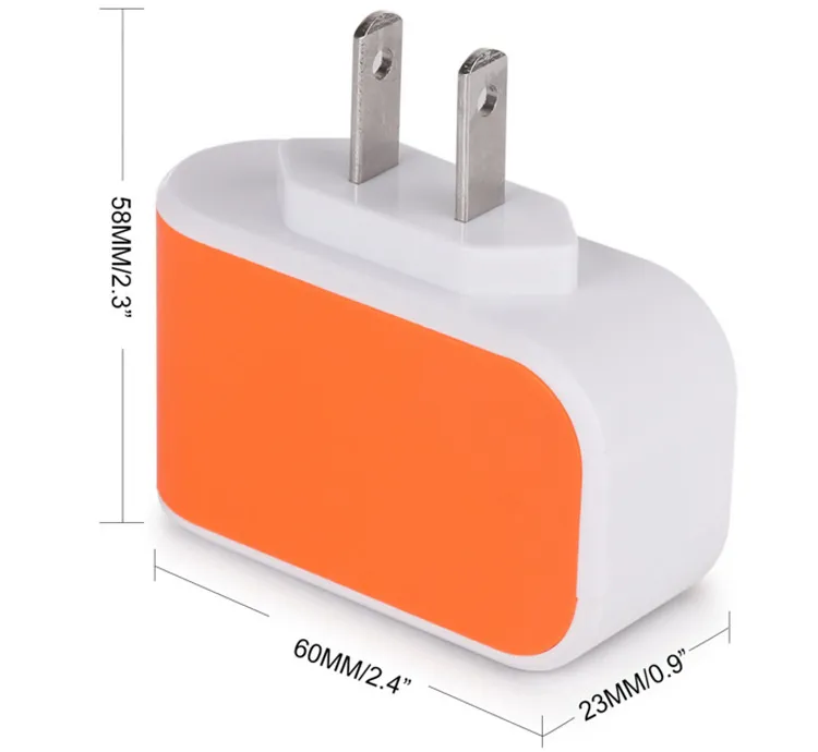 3usb 캔디 충전기 뷰티 플러그 소켓 공간 절약 가족 유틸리티 안전 플러그 휴대 전화 충전기 미국 표준 US