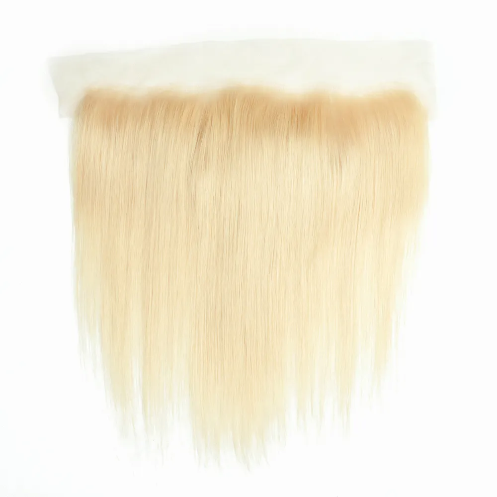 613 Blonde Bundles Brazilian Remy Straight Human Hair Lace Frontal Closure With Bundles 613 Blonde Human Hair 3 Bundles With Closu6047351