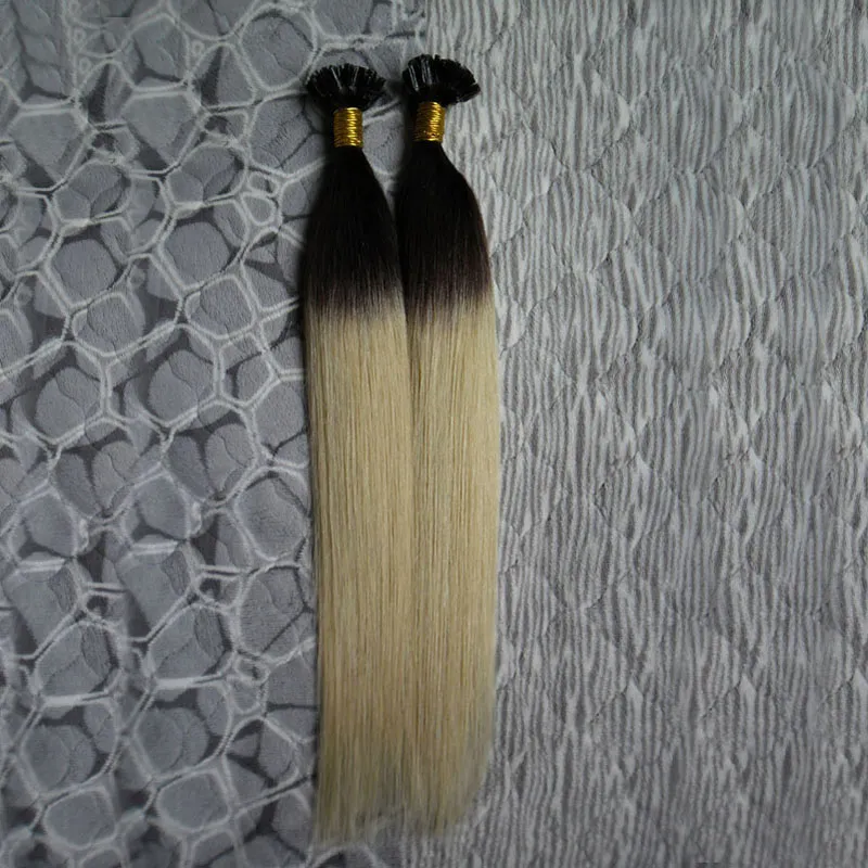 U Tip Pre-bonded Ombre Remy Pre Bonded Keratin Hair Extension European Hair On the Keratin Capsule Fusion Hair