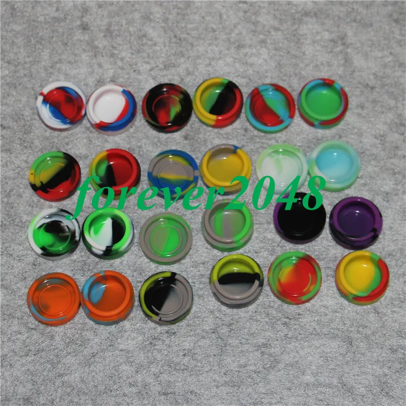 3ml Air Tight Odorless Medical Silicone Jar Herb Stash Container Silcon oil Container Jars Dab Silicone Wax Containers9872896