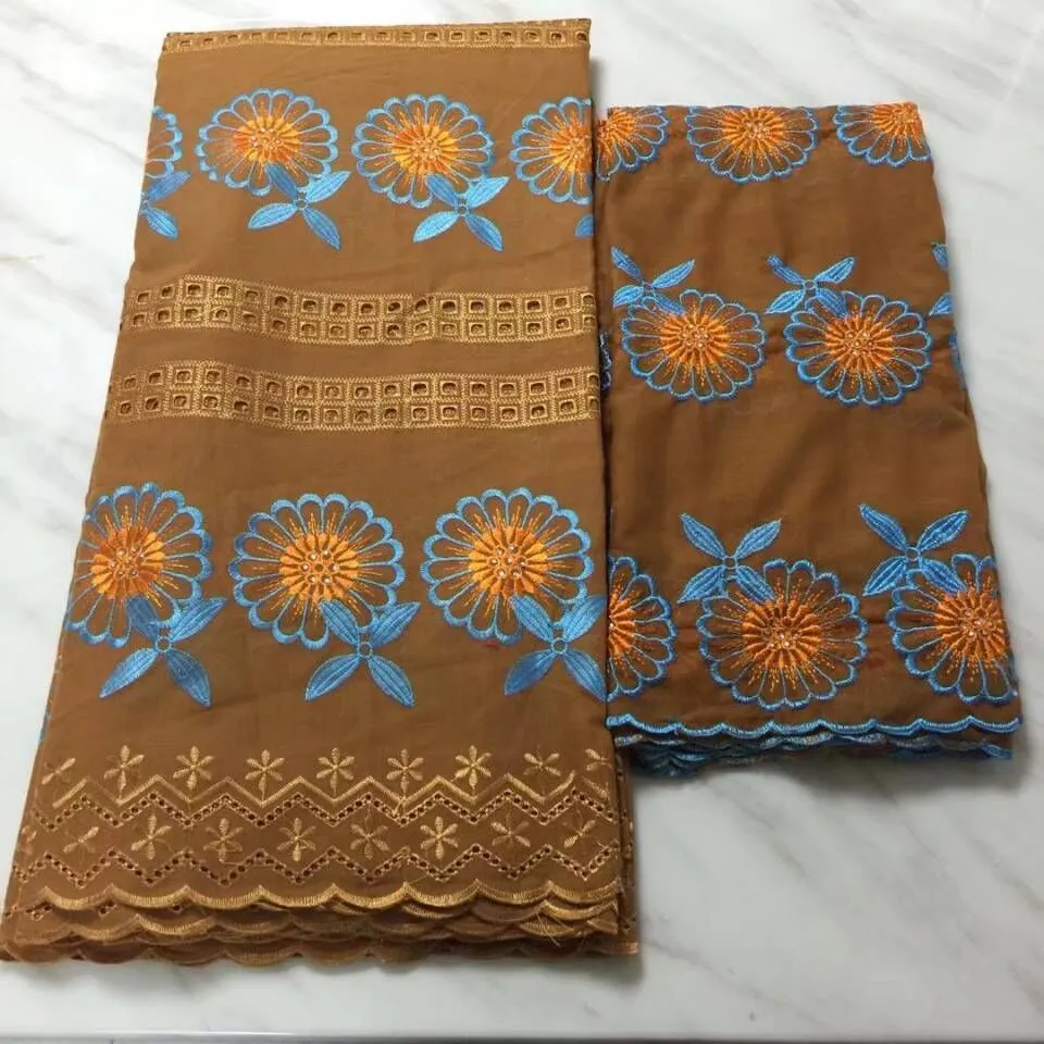 21年新発売 紫色の花の刺繍と2ヤードのフレンチネットレース生地が付いている5年のホット販売オレンジアフリカの綿の生地のドレスbc36 5 安い購入 短納期と品質 納期要確認 アパレル 服用布地 Patnacomputers Com