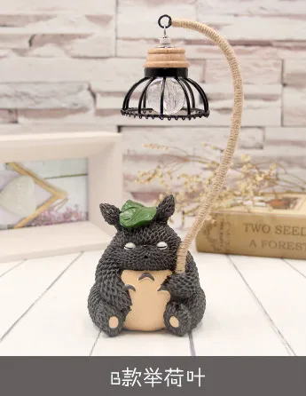 kumbara reçine zanaat öğrenci hediyeler ile Zakka yeni Miyazaki anime Totoro LED gece lambası