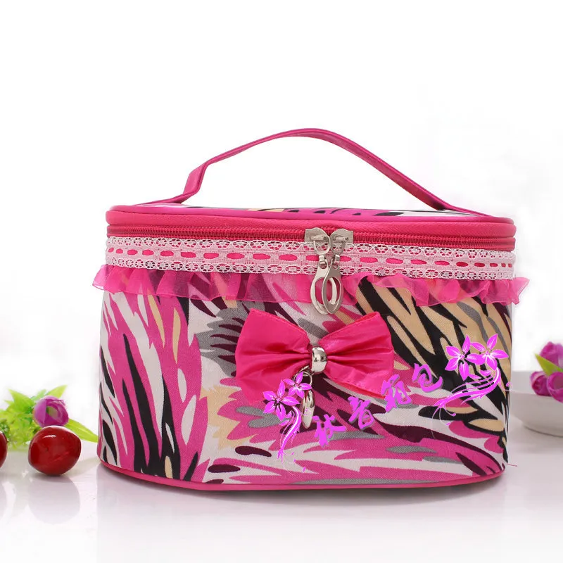 New Makeup Cosmetic Bags Retro Beauty Wash Case Zipper Handbag Makeup Bags