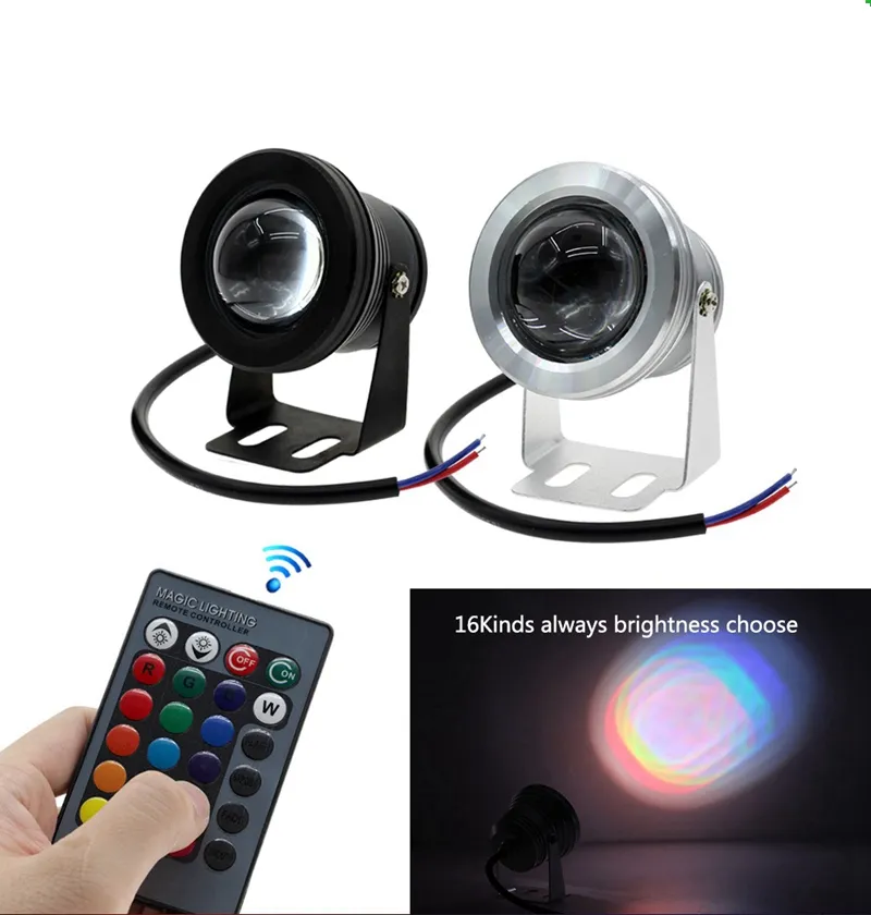 Umlight1688 DC12V 10 와트 RGB RGBW LED 수중 빛 IP68 수족관 수영장 빛 알루미늄 LED 스포트 라이트 물고기 탱크 Piscina