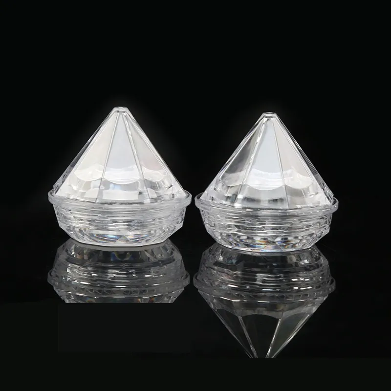 5g Clear Diamond Shape Cream Jar High Quality Portable Travel Make Up Bottle Container Wholesale