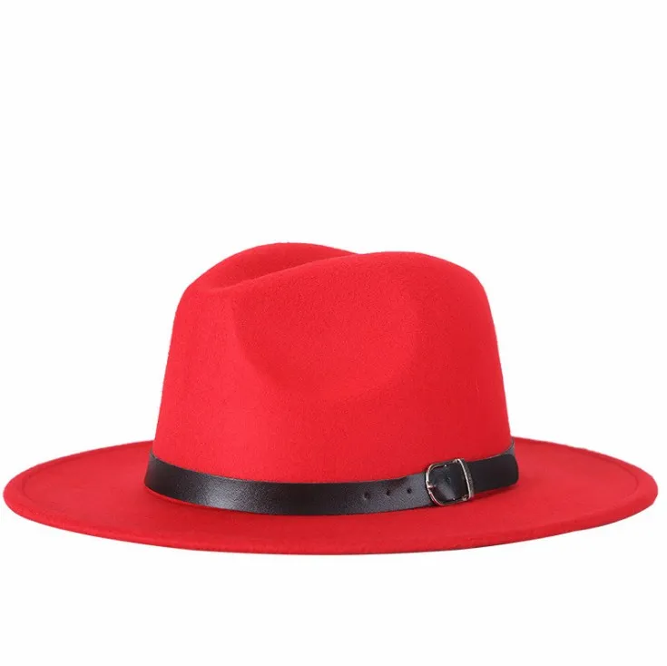 Burgundy Fedora Hats For Men Short Brim Fedora Hats For Men