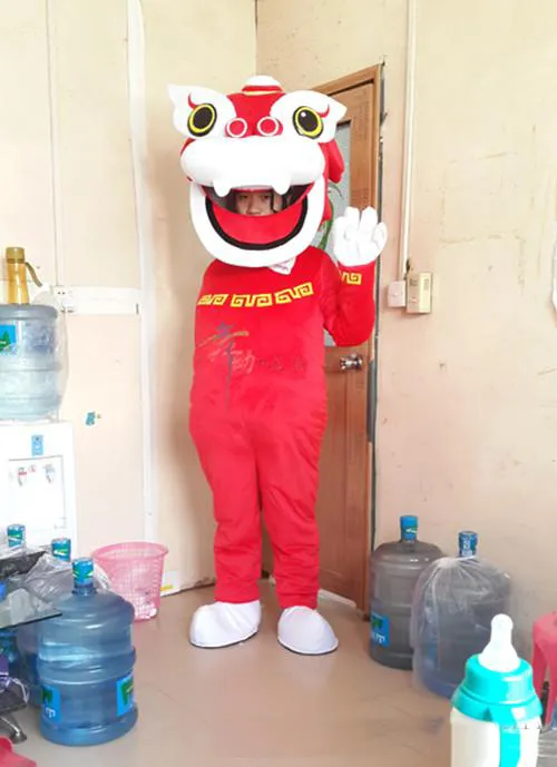 2018 завод продажа горячие прекрасные драконы в китайской одежде мультфильм кукла костюм талисмана Бесплатная доставка