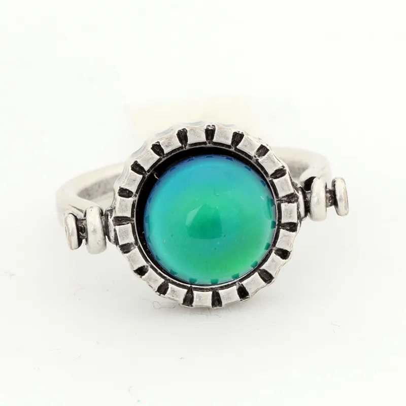 Women Lovers Mood Stone Bohemia Retro Color Change Alloy Ring USA Size 7/8/9