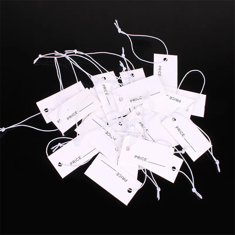 1000pcs Pricing Tags Small Price Tags Labels With String For Jewelry  Clothing Handmade Artwork Display, Blank Writable Gift Hang Paper Marking  Tag La