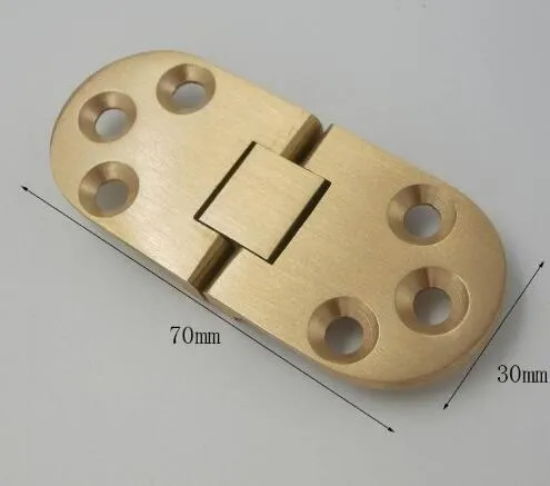 High Quality Copper Flap Hinge Folding Table Roundtable Plane Concealed Hinges Waist Hinge