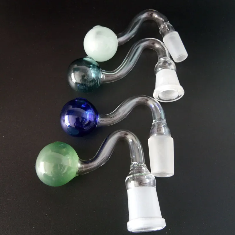 Dikke Pyrex Olie Brander Hand Pijpen voor Roken Tabak Helder Glazen Buis Water Bong Dab Rigs