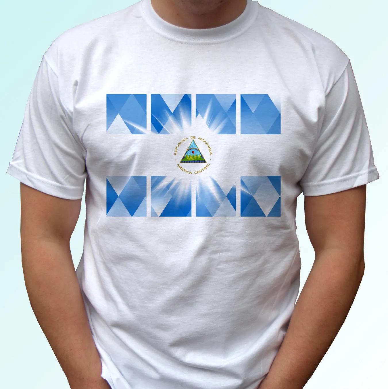 Camiseta moderna con diseño bandera blanca camiseta moderna - tallas bebé para hombre