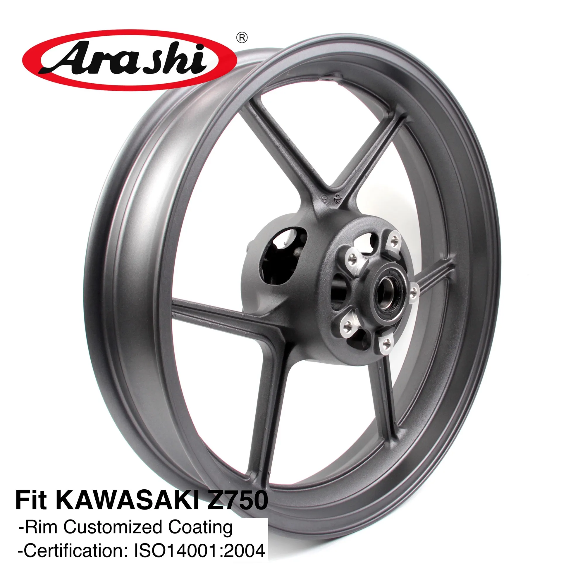 Arashi Z750 Front Koła Rim dla Kawasaki Z 750 2007 Akcesoria motocyklowe CNC Aluminium Ninja ZX10R ZX-10R ZX6R ZX-6R