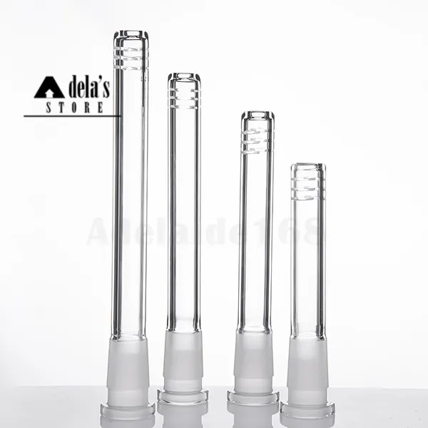 Verre Downstem Bong Diffuseur 14F 18M Dropdown Avec 14mm Femelle À 18mm Mâle Joint Fumée 6 Coupes Dab Rig DHL 233