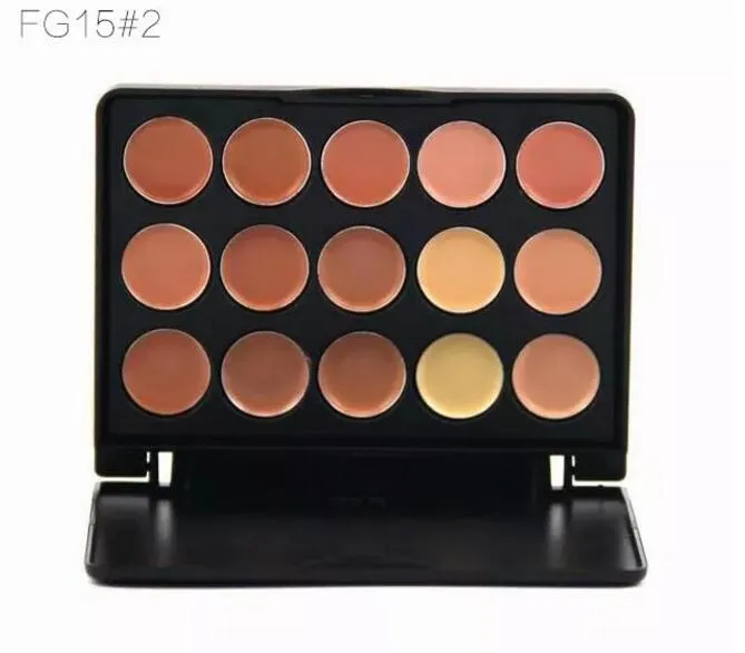 Professionele 15 kleuren Concealer Foundation Contour Face Cream Makeup Palette Mini Box Pro Tool voor Salon