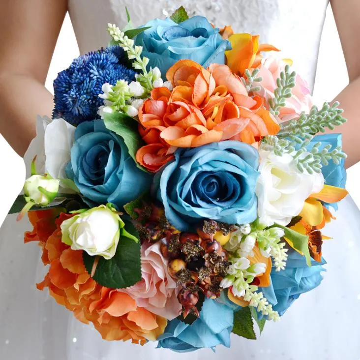 Bröllopsgåva Blue Flame Bridal Bouquet Gift