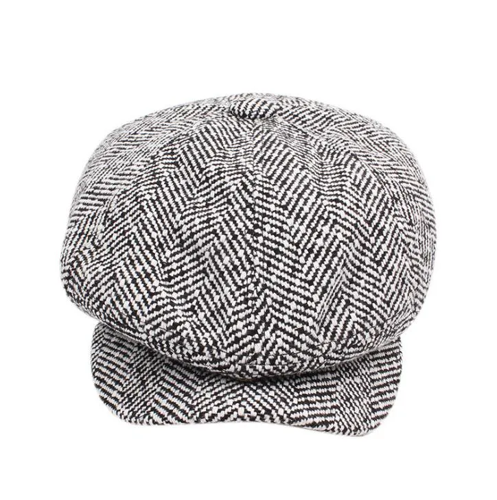 Jesień Zima Beckham Newsboy Caps dla mężczyzn Moda Hip Hop Street Snapback Caps Men