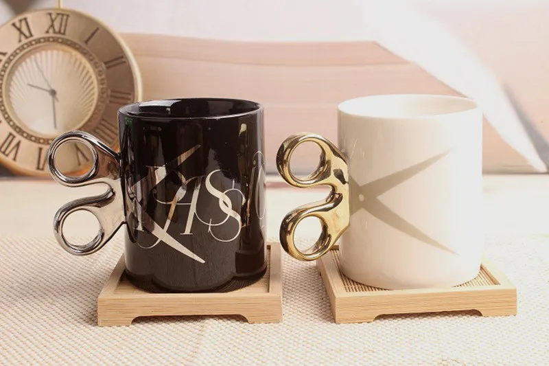Ciseaux créatifs tasse avec poignée drinkwareparty décor cadeau tasse tasse à café