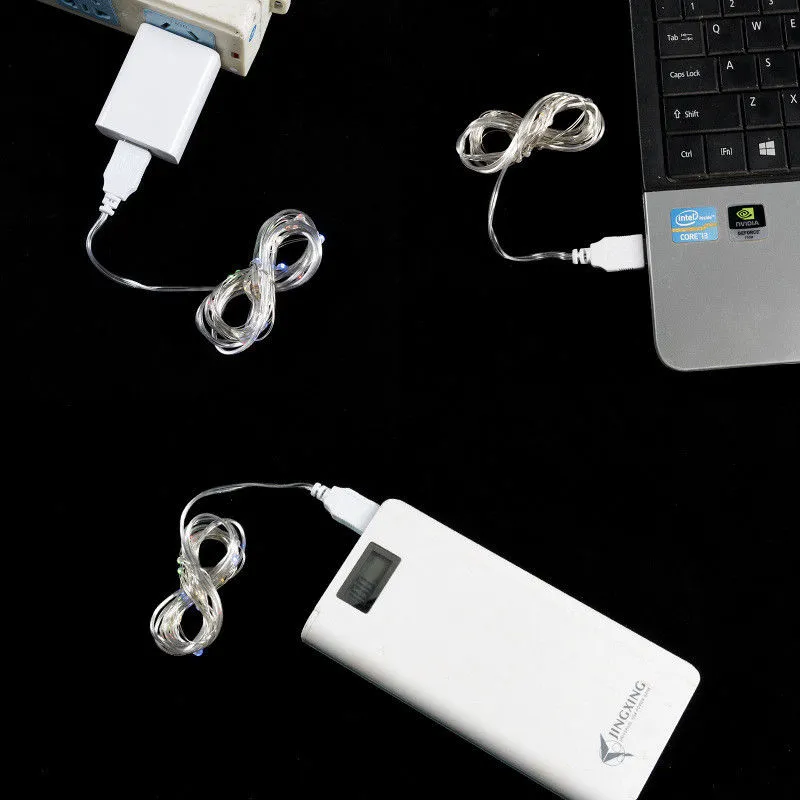 20/50/100 LED Mini USB fil de cuivre chaîne guirlandes parti la maison décorer 10M G00373